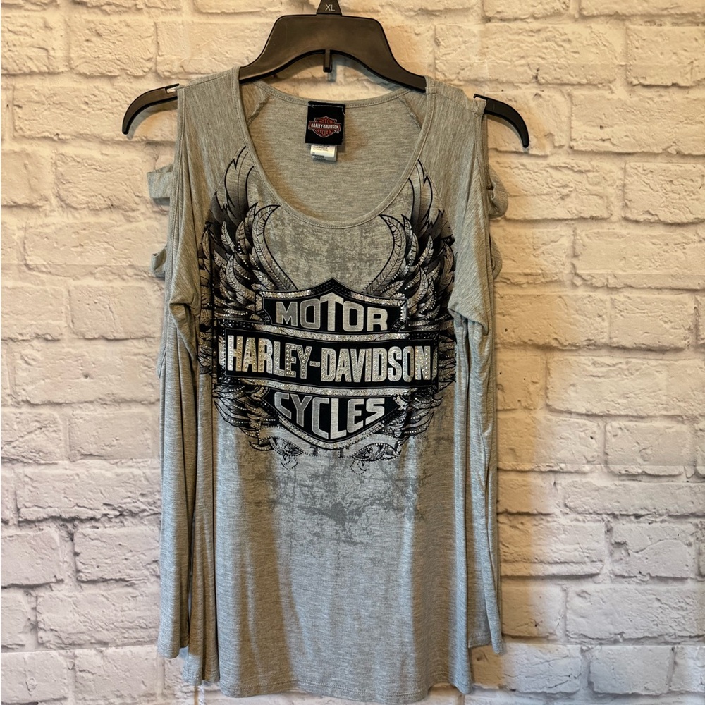 Harley-Davidson Gray Women's Top